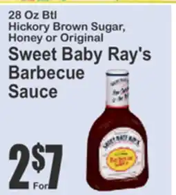SuperFresh 28 Oz Btl Hickory Brown Sugar, Honey or Original Sweet Baby Ray's Barbecue Sauce offer