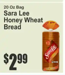 SuperFresh 20 Oz Bag Sara Lee Honey Wheat Bread offer