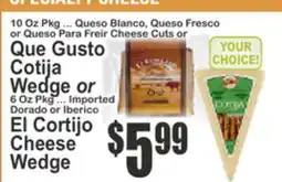 SuperFresh EL CORTIJO CHEESE WEDGE offer