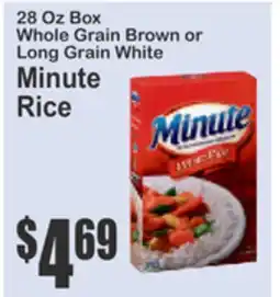SuperFresh 28 Oz Box Whole Grain Brown or Long Grain White Minute Rice offer