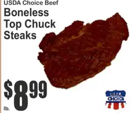 SuperFresh USDA Choice Beef Boneless Top Chuck Steaks offer