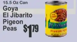 SuperFresh 15.5 Oz Can Goya El Jibarito Pigeon Peas offer