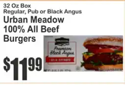 SuperFresh Urban Meadow 100% All Beef Burgers offer