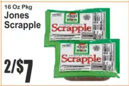 SuperFresh 16 Oz Pkg Jones Scrapple offer