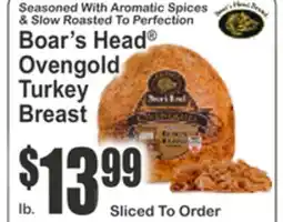 SuperFresh Boar's Head Ovgengold Turkey Breast offer