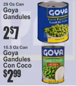 SuperFresh 29 Oz Can Goya Gandules 15.5 Oz Can Goya Gandules Con Coco offer