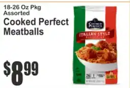SuperFresh 18-26 Oz Pkg Assorted Cooked Perfect Meatballs offer