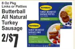 SuperFresh Butterball All Natural Turkey Sausage offer