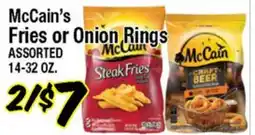Western Beef McCain's Fries or Onion Rings offer