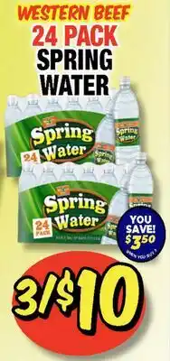 Western Beef WESTERN BEEF 24 PACK SPRING WATER offer