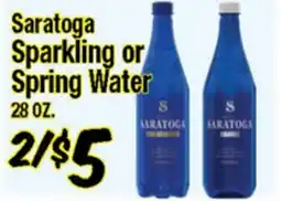 Western Beef Saratoga Sparkling or Spring Water offer