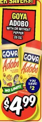 Western Beef GOYA ADODO WITH OR WITHOUT PEPPER offer