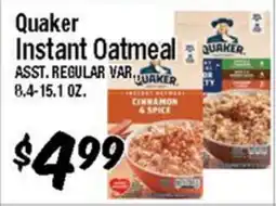 Western Beef Quaker Instant Oatmeal offer