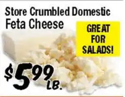 Western Beef Store Crumbled Domestic Feta Cheese offer