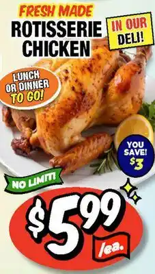 Western Beef FRESH MADE ROTISSERIE CHICKEN offer
