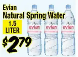 Western Beef Evian Natural Spring Water offer