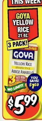 Western Beef GOYA YELLOW RICE offer