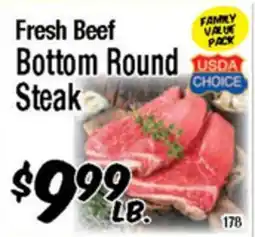 Western Beef Fresh Beef Bottom Round Steak offer