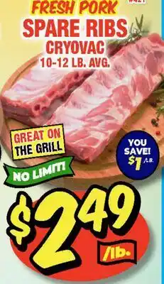 Western Beef FRESH PORK SPARE RIBS offer