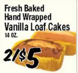 Western Beef Fresh Baked Hand Wrapped Vanilla Loaf Cakes offer