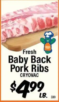 Western Beef Fresh Baby Back Pork Ribs offer