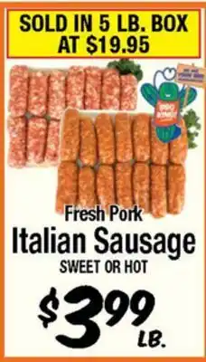 Western Beef Fresh Pork Italian Sausage offer