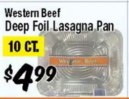 Western Beef Western Beef Deep Foil Lasagna Pan offer