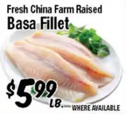 Western Beef Fresh China Farm Raised Basa Fillet offer