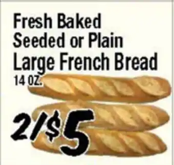 Western Beef Fresh Baked Seeded or Plain Large French Bread offer