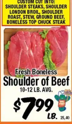 Western Beef Fresh Boneless Shoulder of Beef offer