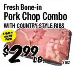 Western Beef Fresh Bone-in Pork Chop Combo offer