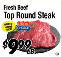 Western Beef Fresh Beef Top Round Steak offer