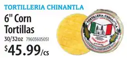 Restaurant Depot TORTILLERIA CHINANTLA 6 Corn Tortillas offer