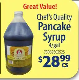 Restaurant Depot Chef's Quality Pancake Syrup offer