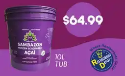 Restaurant Depot SAMBAZON FROZEN SCOOPABLE AÇAI offer