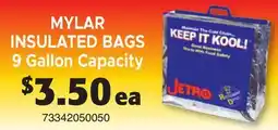 Restaurant Depot MYLAR INSULATED BAGS offer