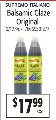 Restaurant Depot SUPREMO ITALIANO Balsamic Glaze Original offer