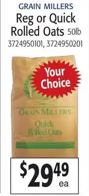 Restaurant Depot GRAIN MILLERS Reg or Quick Rolled Oats offer