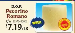 Restaurant Depot D.O.P. Pecorino Romano offer