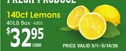 Restaurant Depot 140ct Lemons offer
