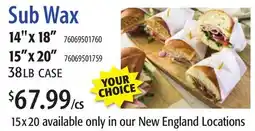 Restaurant Depot Sub Wax offer