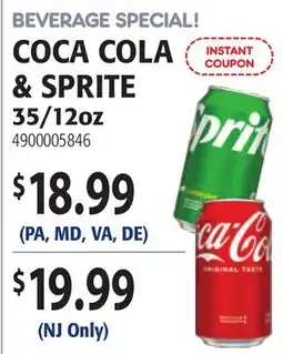 Restaurant Depot BEVERAGE SPECIAL! COCA COLA & SPRITE offer