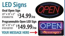 Restaurant Depot LED Signs offer