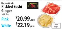 Restaurant Depot Dragon Wealth Pickled Sushi Ginger offer