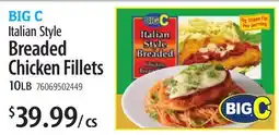 Restaurant Depot BIG C Italian Style Breaded Chicken Fillets offer