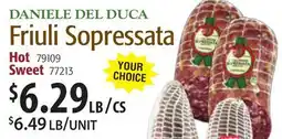 Restaurant Depot DANIELE DEL DUCA Friuli Soppressata offer