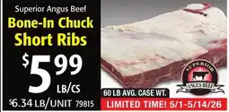 Restaurant Depot Superior Angus Beef Bone-In Chuck Short Ribs offer