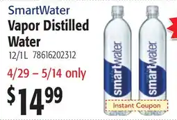 Restaurant Depot SmartWater Vapor Distilled Water offer