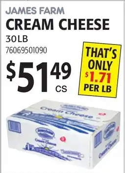 Restaurant Depot JAMES FARM CREAM CHEESE offer