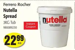 Restaurant Depot Ferrero Rocher Nutella Spread offer
